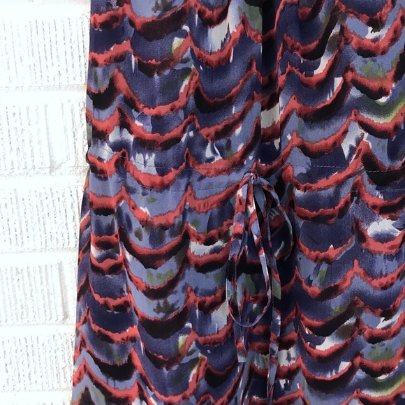 Francesca's Emmelee Tie Waist Printed Dress Small - Picture 2 of 8